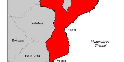 Карта Мозамбіку малярії