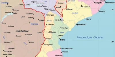 Мозамбік на карті