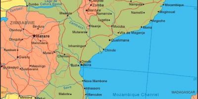 Карта узбережжя Мозамбіку 